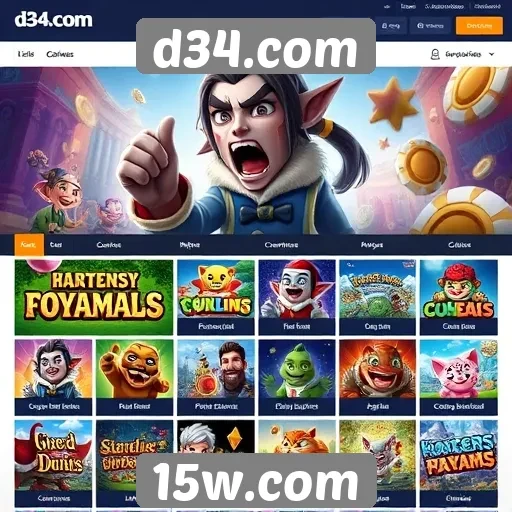 d34.com oferece variedade de jogos online